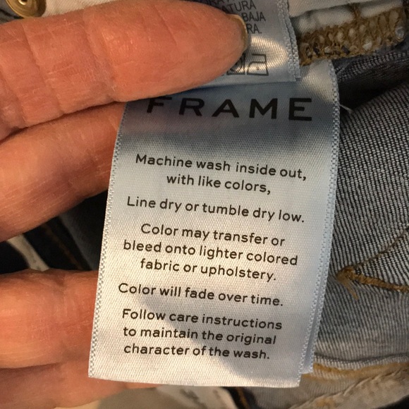 Frame Le High Triangle Selma Raw Hem Jeans - Picture 10 of 11